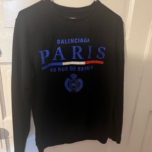 Balenciaga Paris long sleeve shirt